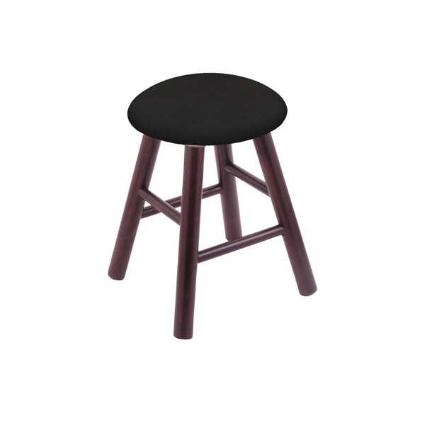 Maple Vanity Stool, Dark Cherry Finish, Canter Red Seat